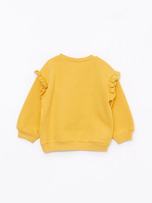 Bisiklet Yaka Uzun Kollu Nak?? Detayl? K?z Bebek Sweatshirt - Waikiki фото 2