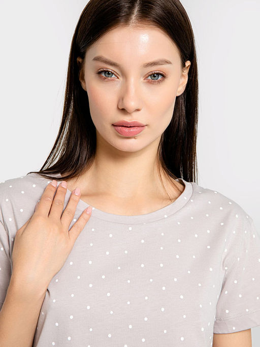 Комплект женский (джемпер, шорты) розовый в горошек - Mark formelle фото 4