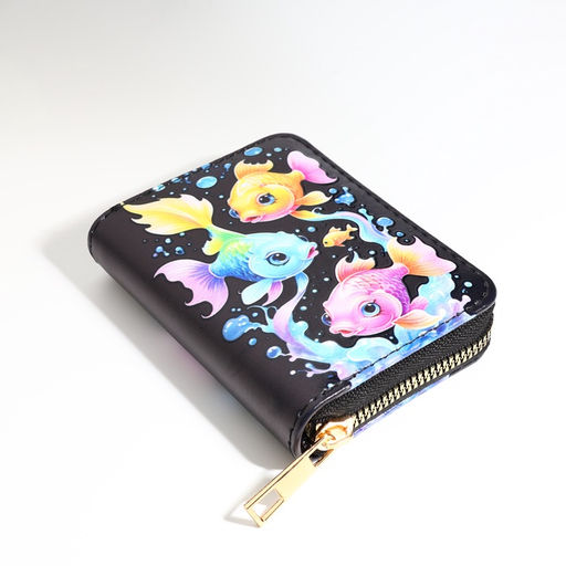 Кошелёк на молнии, чёрный