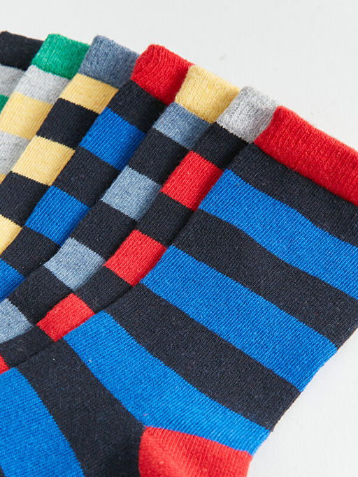 ?izgili Erkek ?ocuk Soket ?orap 7li