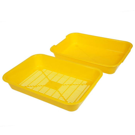 Туалет средний с сеткой 36 х 26 х 6,5 см, желтый - Simaland фото 2