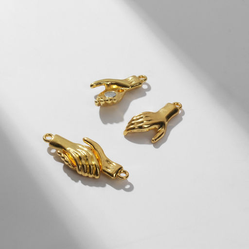 Замок магнитный Руки (набор 2 шт.), цвет золото