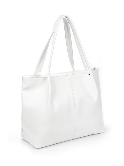 LACCOMA сумка Флоренция-L815-белый эко кожа хлопок  фото 4