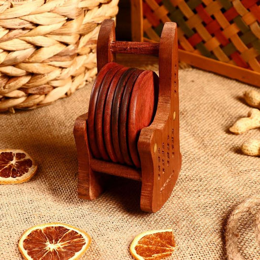 Подставки под горячее «Кресло», 6 шт., 6.5×8×13 см, дерево