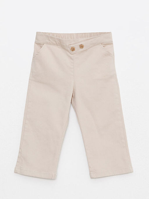 Beli Lastikli Basic K?z Bebek Pantolon