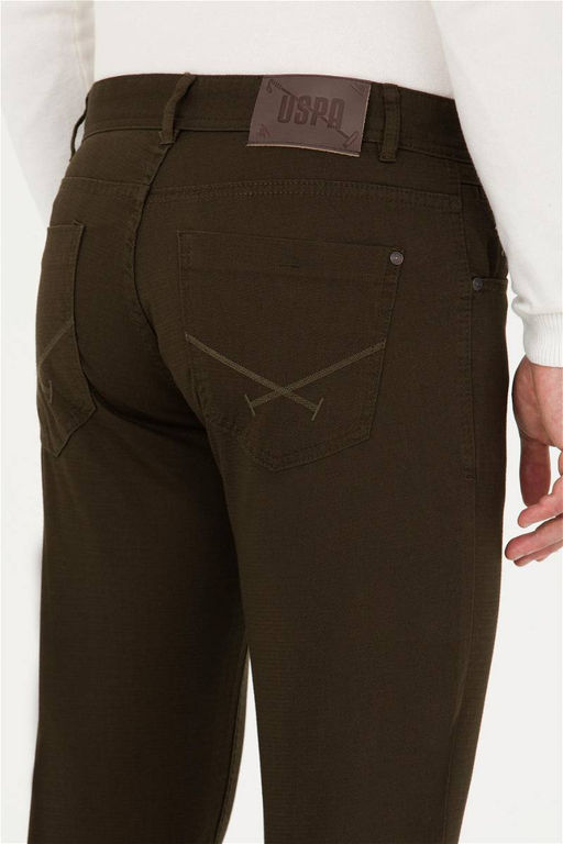 U. S. Polo Assn / Мужские брюки из плотной ткани темного цвета хаки - U.s. polo assn фото 14