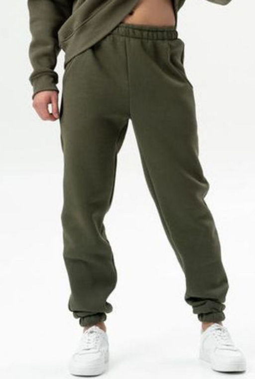 Брюки Футер 3-х нитка начес хаки - Solo mio фото 7