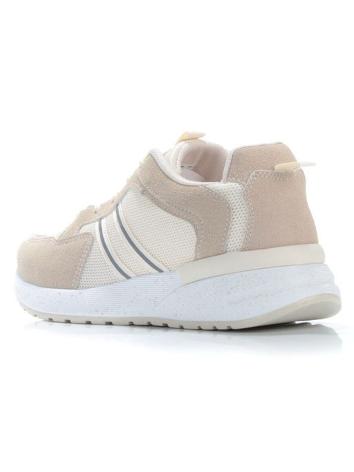 05-6027-6 BEIGE Кроссовки женские (искусственные материалы) - No name фото 7