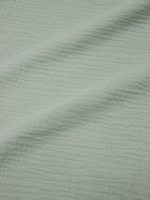 Муслин двухслойный с эффектом жатости цв.Морозная мята, ш.1.35м, хлопок-100%, 110гр/м.кв