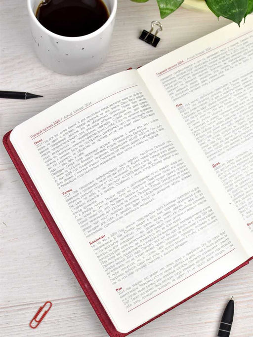 Ежедневник датированный 2024 ESCALADA, АСТРОЛОГИЧЕСКИЙ, А5, 200 л., арт. 63730/ 15 СОФТ-ТАЧ МЕТАЛЛИК КРАСНЫЙ  фото 25