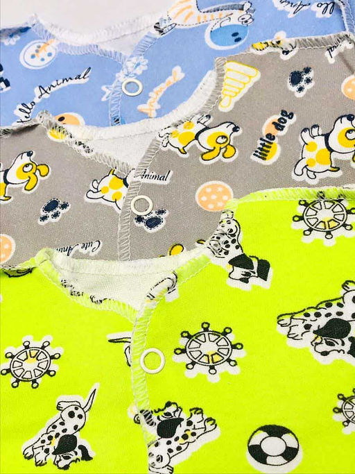 (Уп. 3 шт) Распашонки интерлок с царапками, цвета микс унисекс, арт.XC-RP047(3)-IT - Мамин малыш фото 2