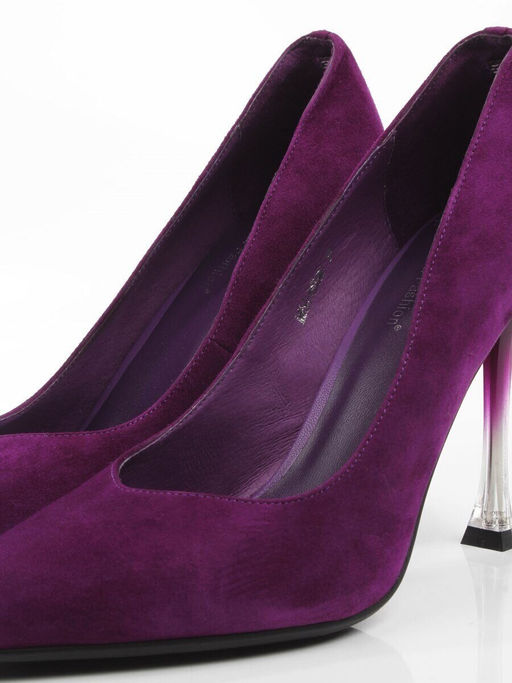 06-A65A-585MD PURPLE Туфли женские (натуральная замша)