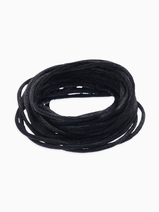 Цена за 3 шт. Шнурок для крестика, набор 3 шт. длина 100 см, диаметр 1.5 мм, нейлоновый гайтан, черный