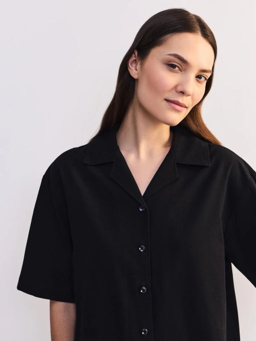 Блуза оверсайз из хлопка и вискозы ZR2605012010-50 / Zarina