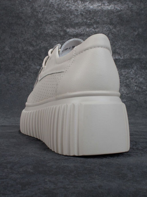 03-PDA169-2 BEIGE Полуботинки женские (натуральная кожа)