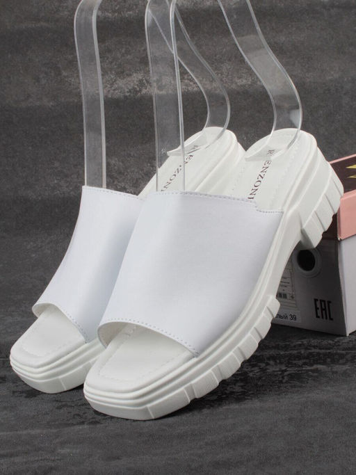 08-PEXL131-1 WHITE Босоножки женские (натуральная кожа)