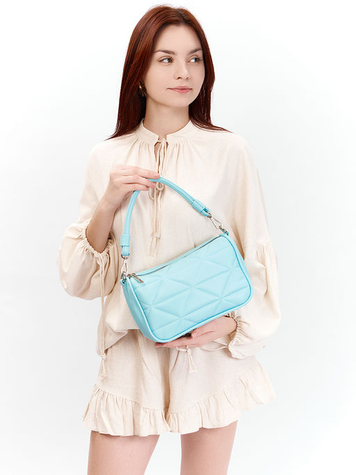 LACCOMA сумка Айлин-Ф826-голубой эко кожа хлопок