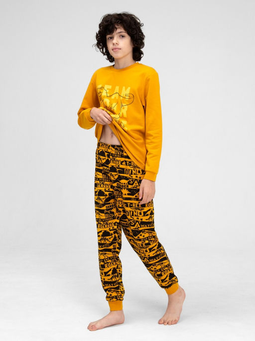 CRB wear/CWJB 50144-33 Комплект для мальчика (джемпер, брюки),горчичный/Ex.Cherubino фото 4