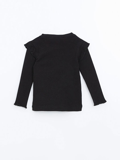 Bisiklet Yaka Nak??l? K?z ?ocuk Ti??rt - Waikiki фото 3