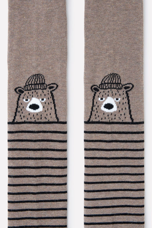 CROCKID СТОК! Колготки. Цвет: коричневый меланж  фото 4