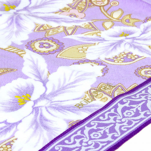 "Япония-2014" Полотенце махровое 70х140см, плотность 300гр/м2, 100% хлопок, "Фантазия", сиреневый, Bolangde (Китай)