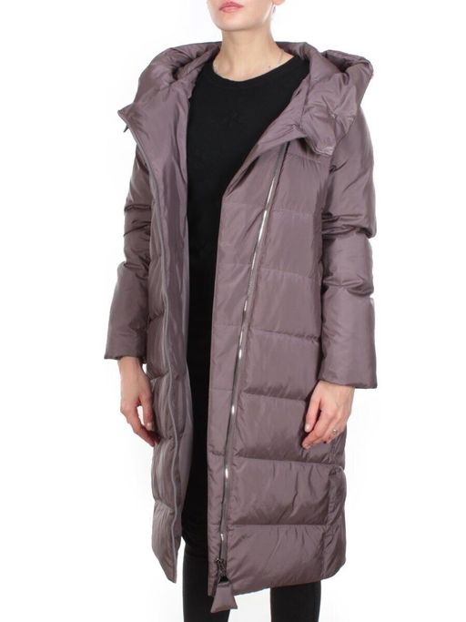 2118 GRAY/PURPLE Пальто зимнее женское MELISACITI (200 гр. холлофайбера) - Fashion фото 9