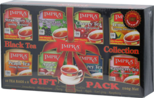 IMPRA. Ассорти черного чая 160 гр. карт.пачка, 80 пак.