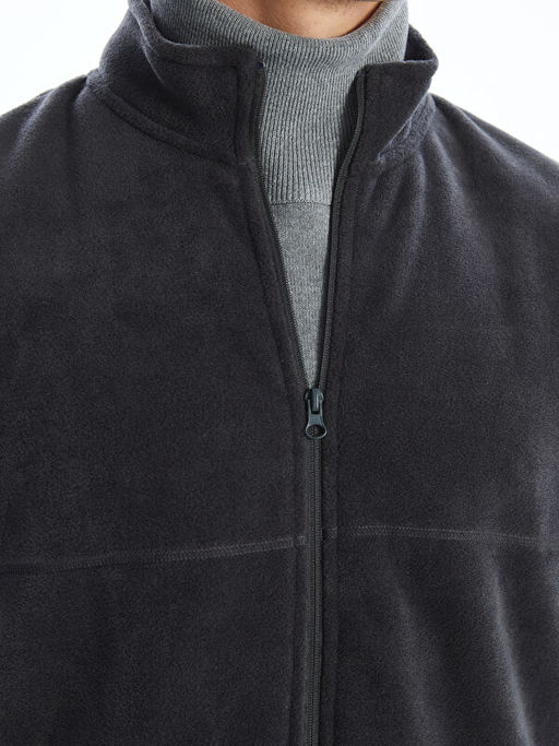 Rahat Kal?p Dik Yaka Polar Erkek Yelek