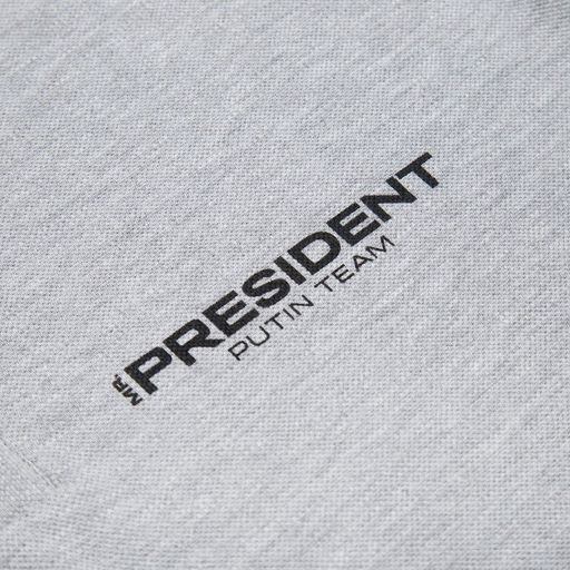 Поло с длинным рукавом President, размер M, цвет серый