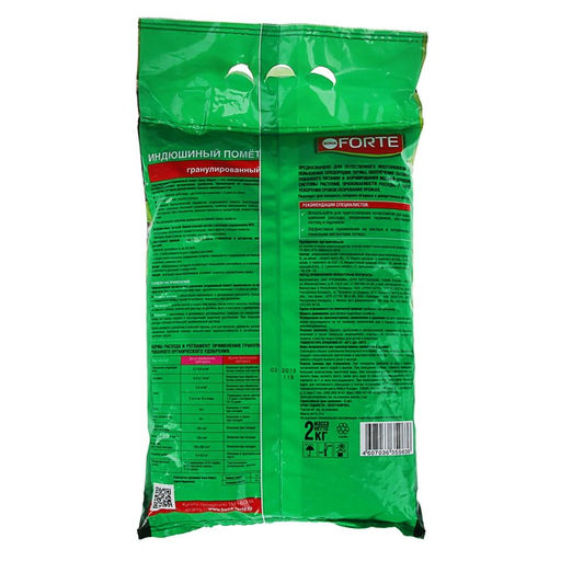 Удобрение Бона Форте ОГ Индюшиный помет, пак. 2 кг