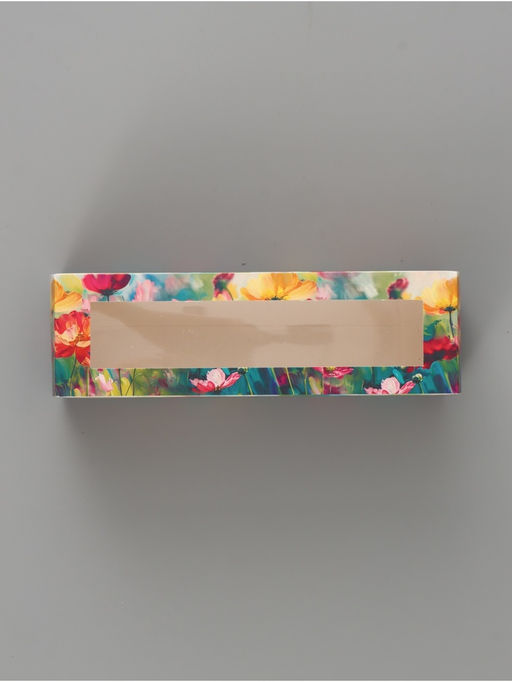 Цена за 5 шт. Коробка подарочная с окном «С любовью. Цветы», 18×5.5×5.5 см, самосборная