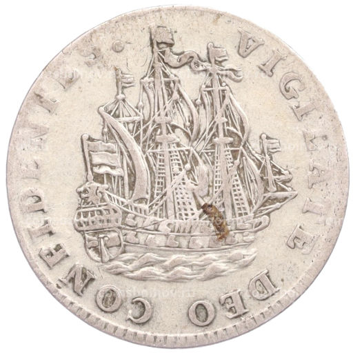 6 стуверов 1754 года Голландия провинция Западная Фрисландия