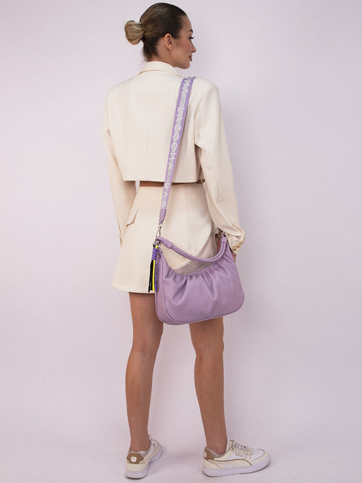 LACCOMA сумка Долорес-ЛЦ802-сиреневый эко кожа хлопок фото 3