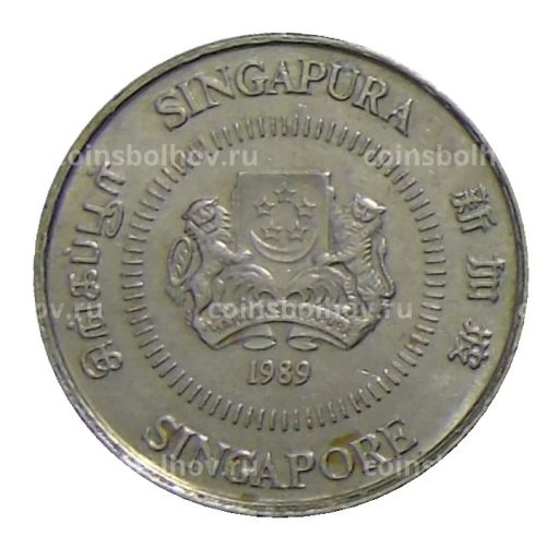 10 центов 1989 года Сингапур
