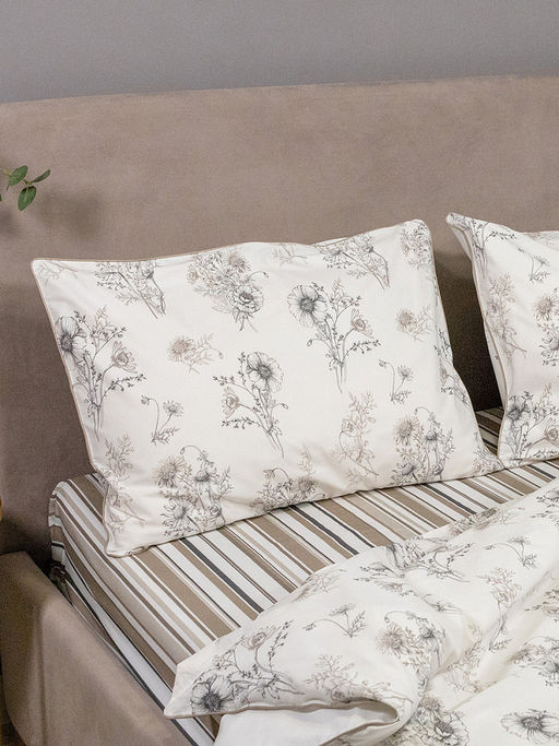 Комплект постельного белья 2-спальный белый твил