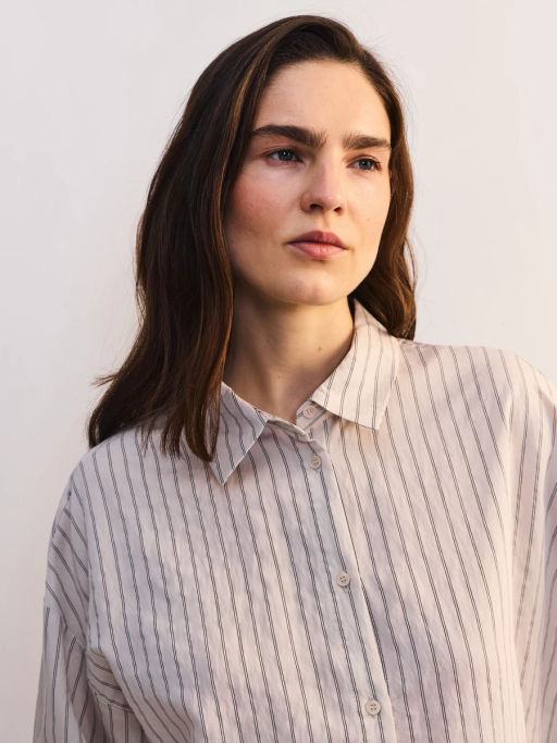 Блуза оверсайз из вискозы с длинным рукавом ZR2605012013-60 / Zarina