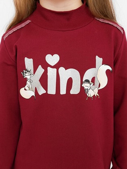 CRB wear/CWKG 63328-24-339 Водолазка для девочки,бордовый/Ex.Cherubino  фото 4