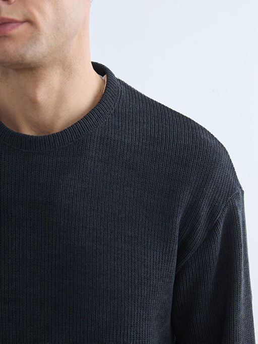 Bisiklet Yaka Erkek Triko Kazak