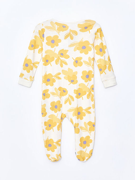 Bisiklet Yaka ?i?ekli K?z Bebek Tulum - Waikiki фото 2