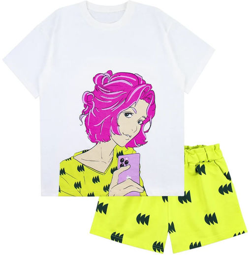 Комплект футболка кулирка, шорты футер 2х нитка петля 7010900102 - Youlala фото 15