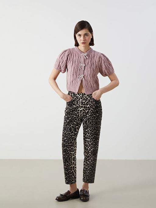 Kurdele Detayl? Balon Kollu Prenses Kazak