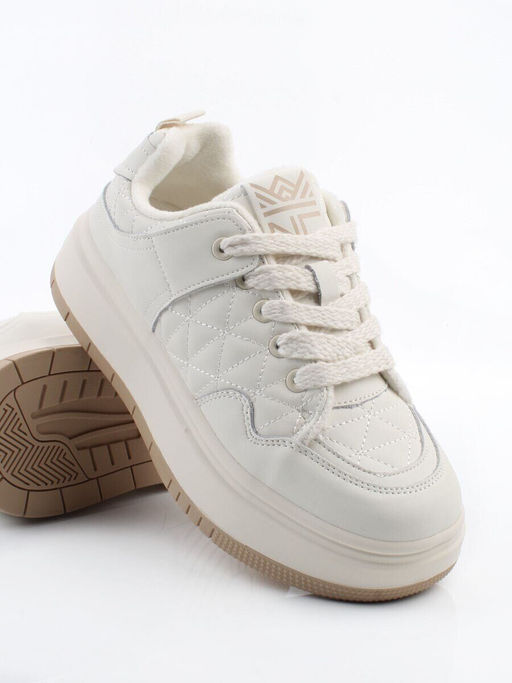 03-PDH336-1MILK Кроссовки демисезонные женские (натуральная кожа, нубук)