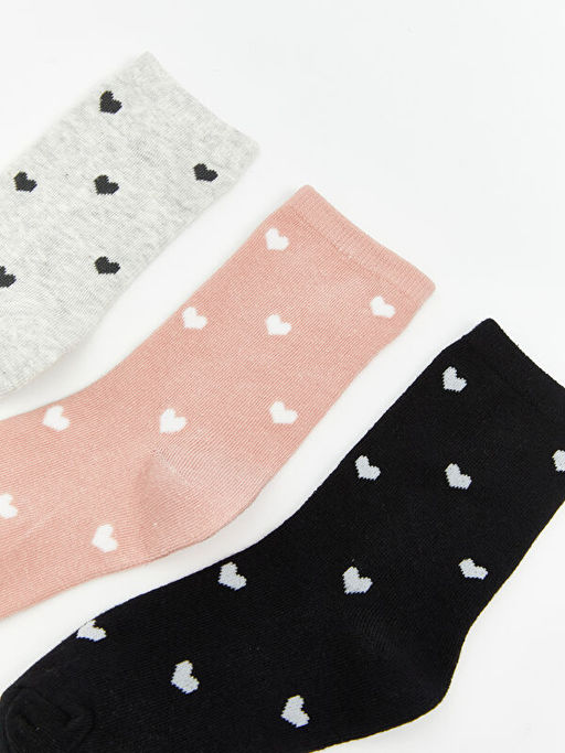 Desenli K?z ?ocuk Soket ?orap 5li