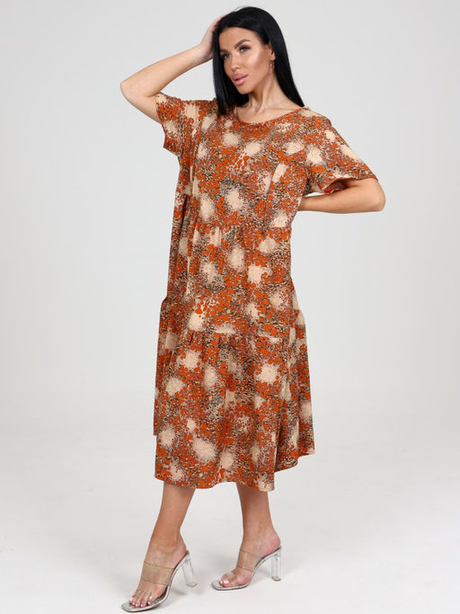 20 ПЛАТЬЕ ЖЕНСКОЕ (Рыжий) - А-дина фото 4