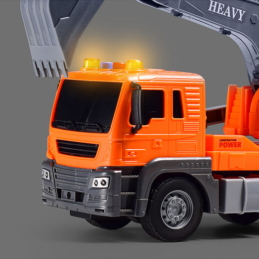 Машина "Экскаватор" 1:16 (свет, звук) в коробке