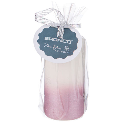 СВЕЧА BRONCO СТОЛБИК ЛАВАНДОВАЯ 10*5СМ фото 2