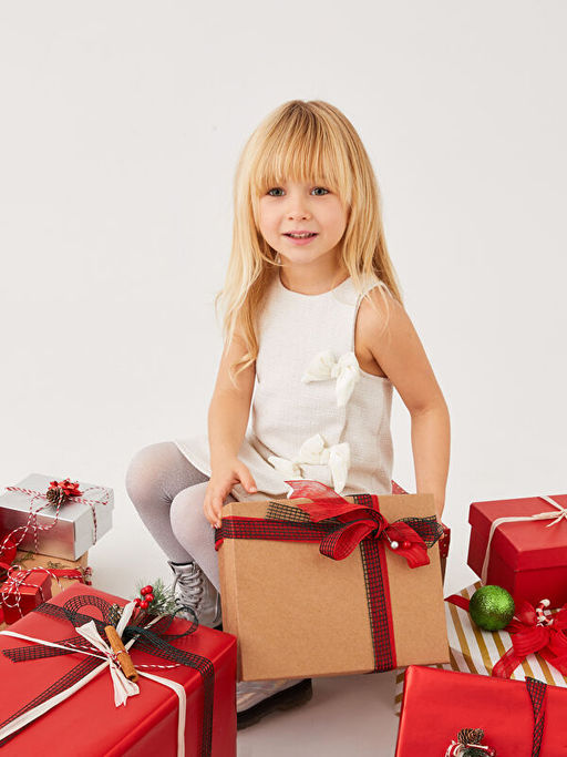 Bisiklet Yaka Fiyonk Detayl? K?z Bebek Elbise - Waikiki фото 3