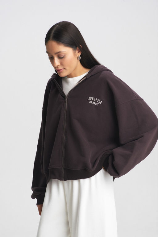 Худи ZIP Brown - Erist store фото 3