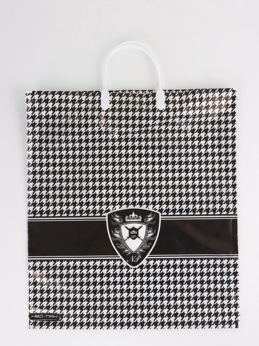 Цена за 5 шт. Пакет «Герб», полиэтиленовый пластиковая ручка, 38×44 см, 90 мкм