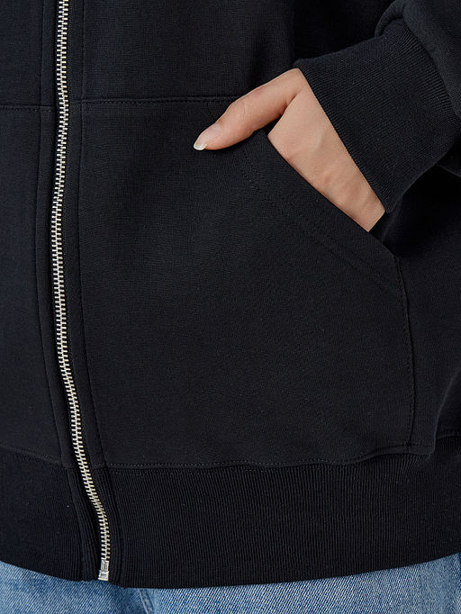 Толстовка женская черная на молнии - Mark formelle фото 5